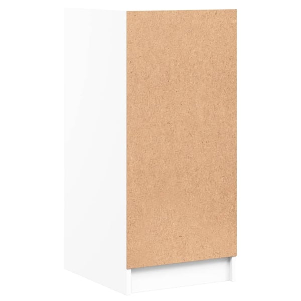 vidaXL Sideskap med glassdører hvit 35x37x75,5 cm