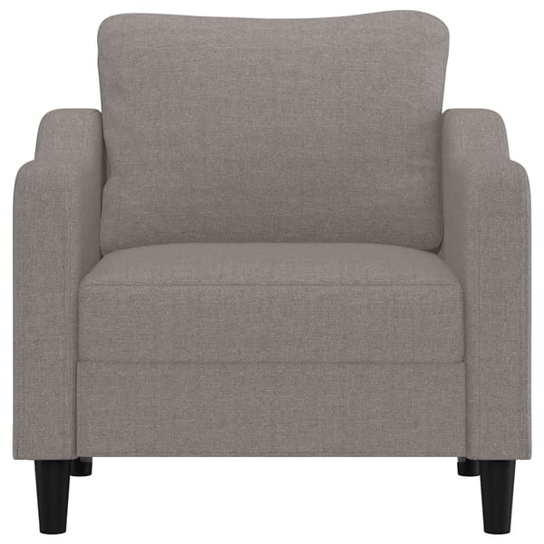vidaXL lænestol 60 cm stof gråbrun