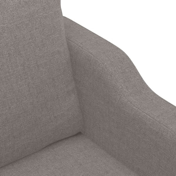 vidaXL lænestol 60 cm stof gråbrun