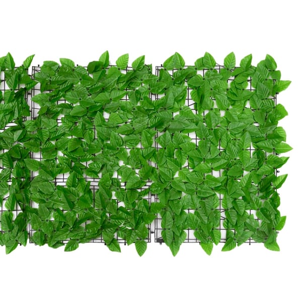 vidaXL altanafskærmning 600x75 cm med grønne blade