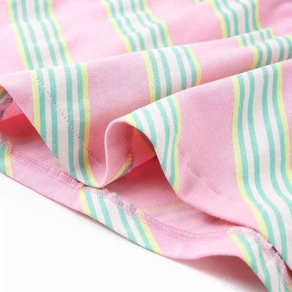 vidaXL Barnekjole med snor ermeløs rosa 128