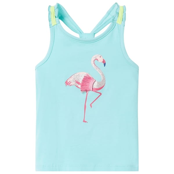 vidaXL Tanktop til børn str. 140 lys mintgrøn