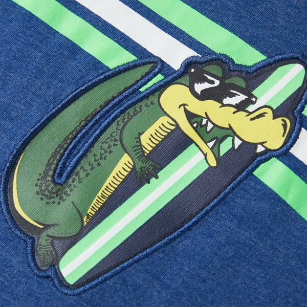 vidaXL T-shirt til børn str. 128 mørk blåmeleret