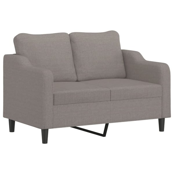vidaXL sofasæt 2 dele med hynder stof gråbrun