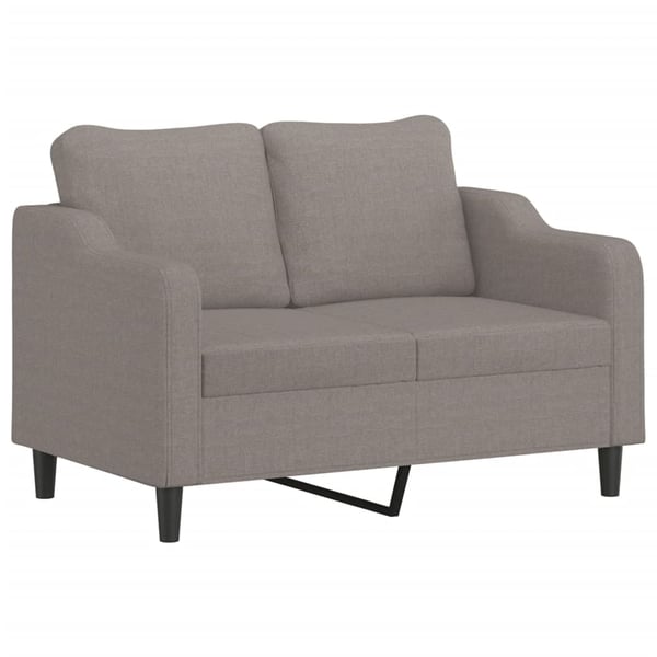 vidaXL sofasæt 2 dele med puder stof gråbrun