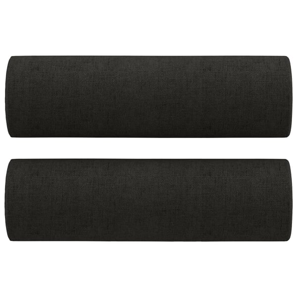 vidaXL sofasæt 2 dele med puder stof sort