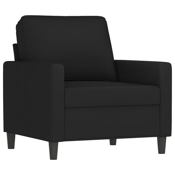 vidaXL sofasæt 4 dele velour sort