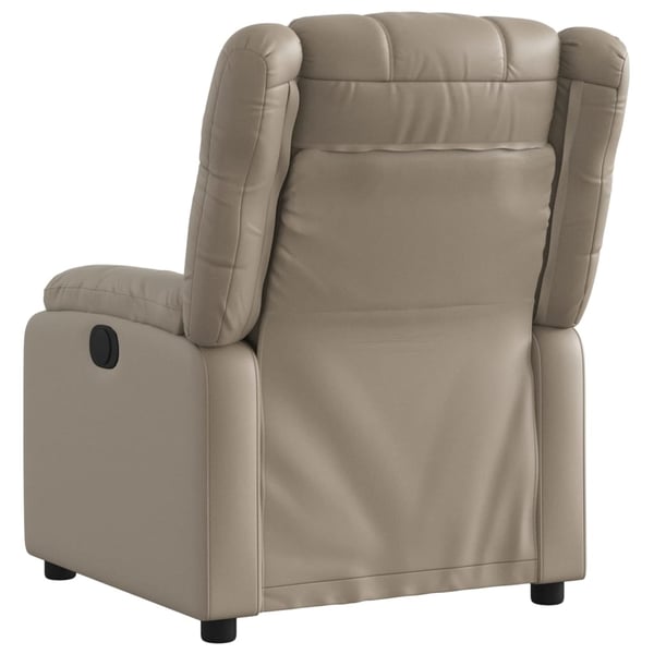 vidaXL Reclinerfåtölj cappuccino konstläder