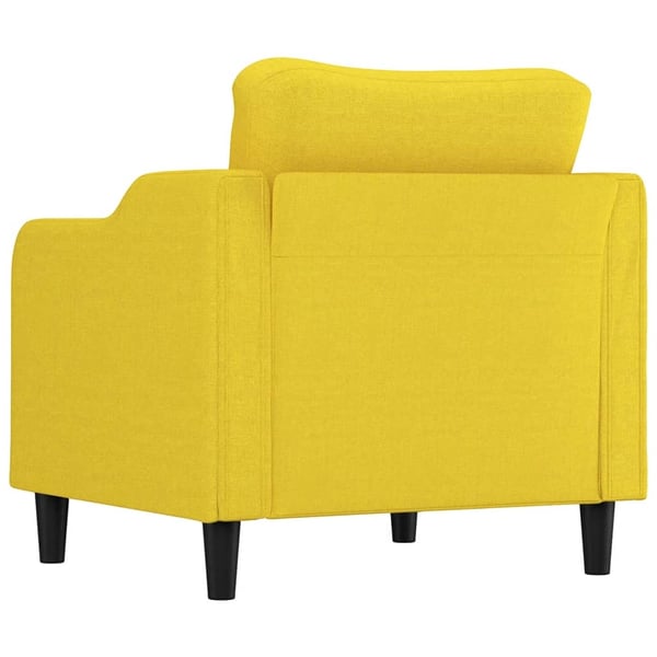 vidaXL lænestol 60 cm stof lysegul