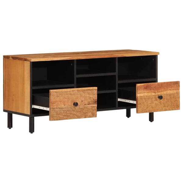 vidaXL TV-benk 100x33x46 cm heltre akasie