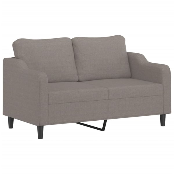 vidaXL 2-sitssoffa taupe 140 cm tyg