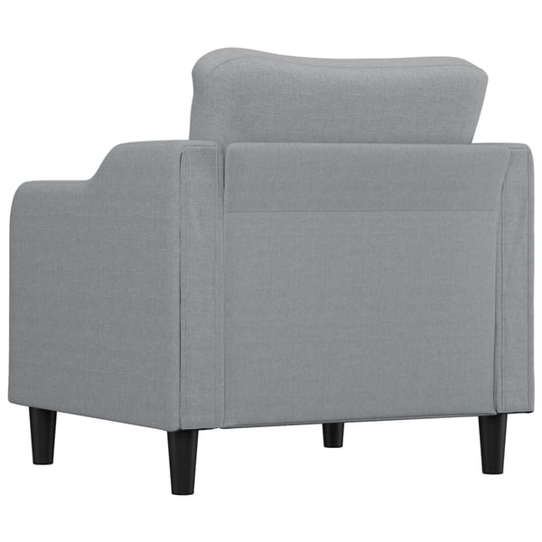 vidaXL Fåtölj ljusgrå 60 cm tyg