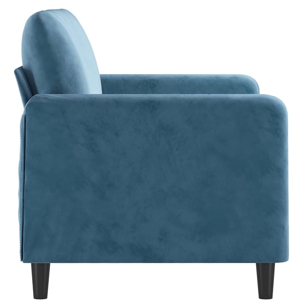 vidaXL 2-sitssoffa blå 120 cm sammet