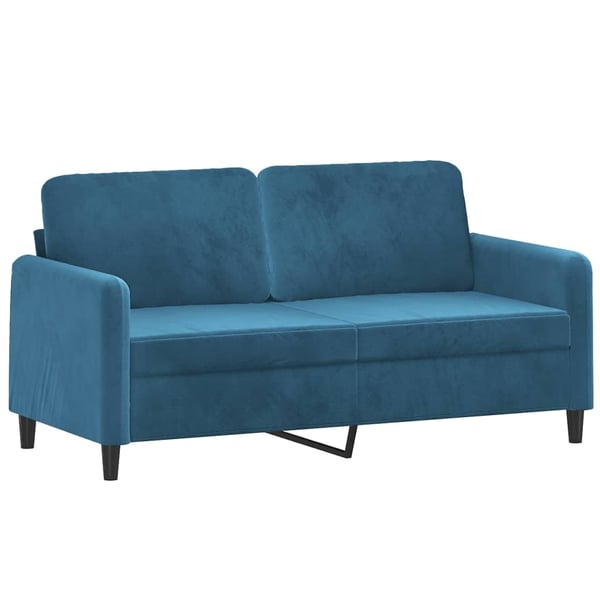 vidaXL 2-personers sofa 140 cm fløjl blå