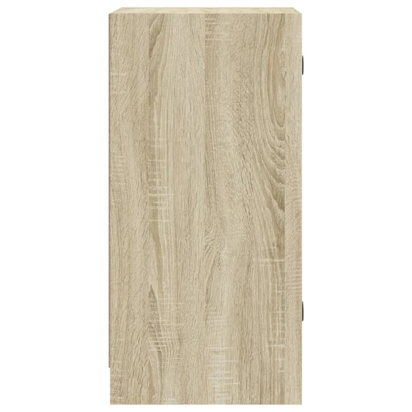 vidaXL skab med glaslåger 35x37x75,5 cm sonoma-eg