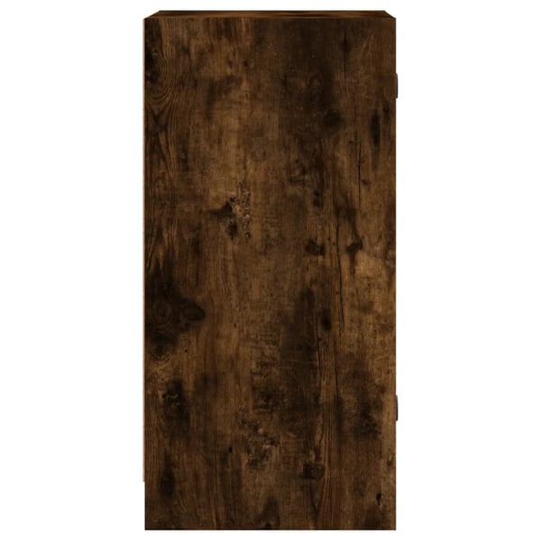 vidaXL Sideskap med glassdører røkt eik 35x37x75,5 cm