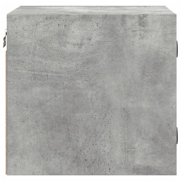 vidaXL Yöpöydät lasiovilla 2 kpl betoninharmaa 35x37x35 cm