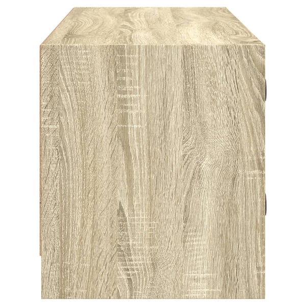 vidaXL TV-benk med dør sonoma eik 102x37x42 cm