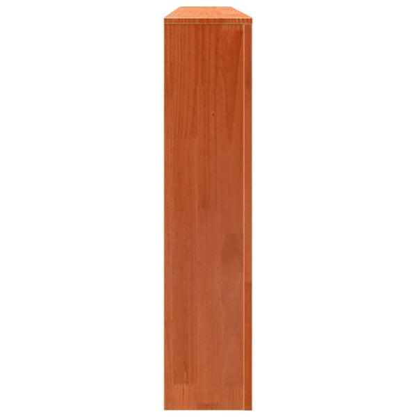 vidaXL Radiatordeksel voksbrun 169x19x84 cm heltre furu