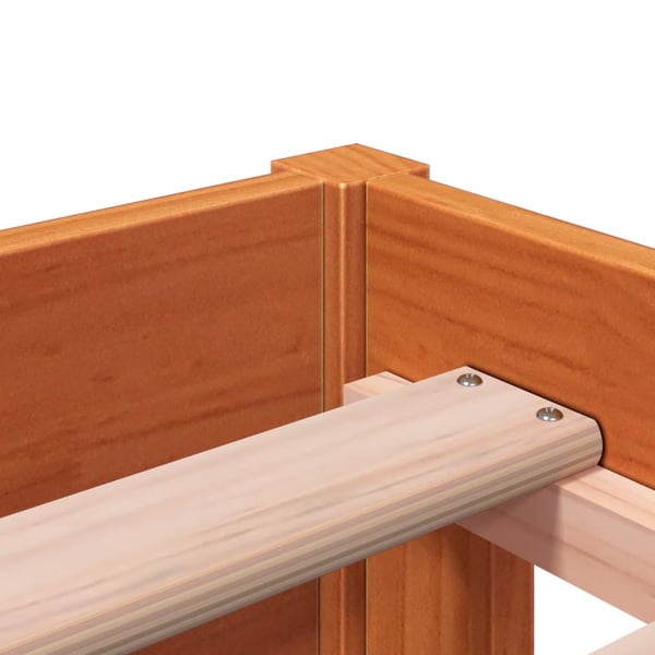 vidaXL Dagseng uten madrass voksbrun 90x190 cm heltre furu