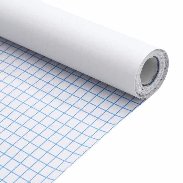 vidaXL Møbelklistremerke Selvklebende Matt Hvit 90x500 cm PVC