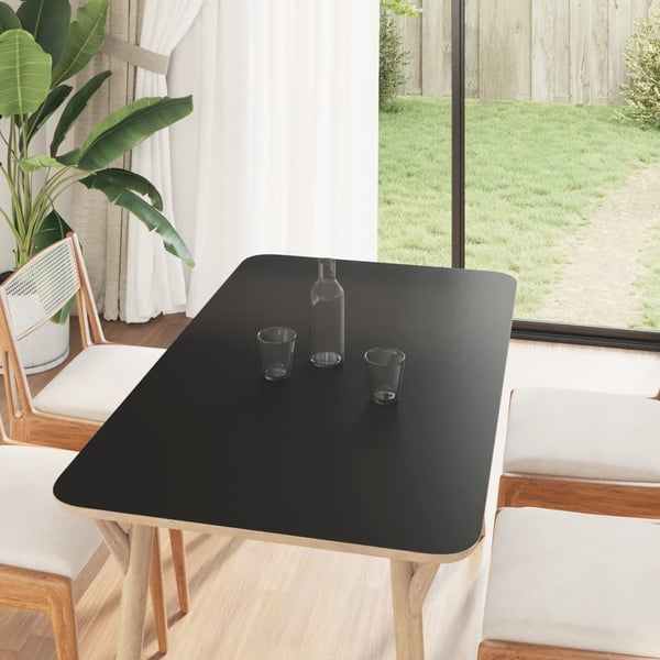 vidaXL Møbelklistremerke Selvklebende matt svart 90x500 cm PVC
