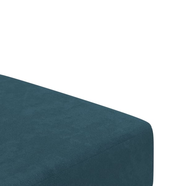 vidaXL 2-personers sovesofa fløjl blå