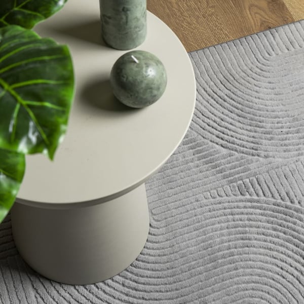 vidaXL Rug IZA kort luv skandinavisk utseende grå 240x340 cm