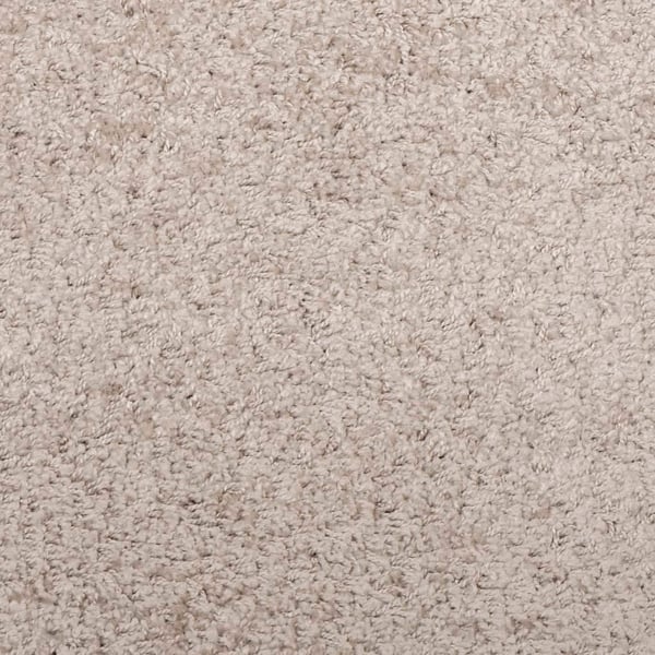 vidaXL shaggy gulvtæppe PAMPLONA 160x230 cm høj luv beige