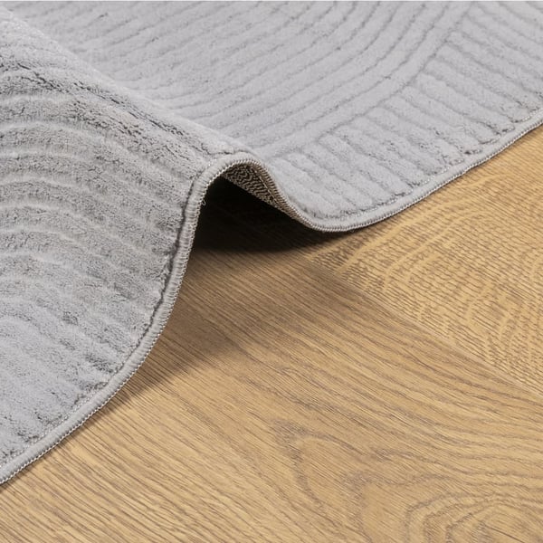 vidaXL Rug IZA kort luv skandinavisk utseende grå 120x170 cm