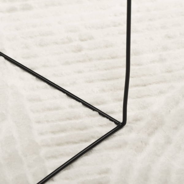 vidaXL Rug IZA kort luv skandinavisk utseende krem 240x340 cm