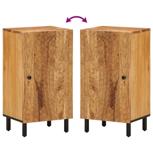 vidaXL Sideskap 40x33x75 cm heltre akasie