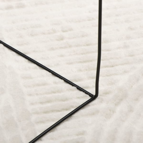 vidaXL Rug IZA kort luv skandinavisk utseende krem 200x280 cm