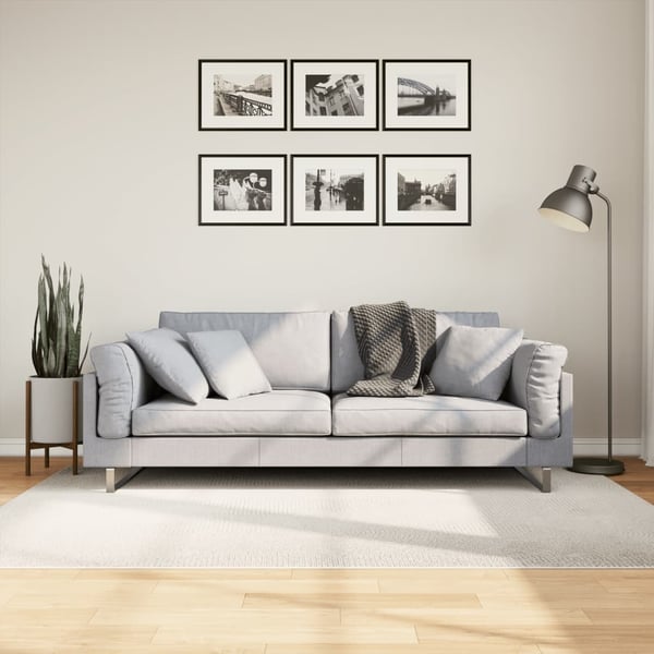 vidaXL Rug IZA kort luv skandinavisk utseende krem 140x200 cm
