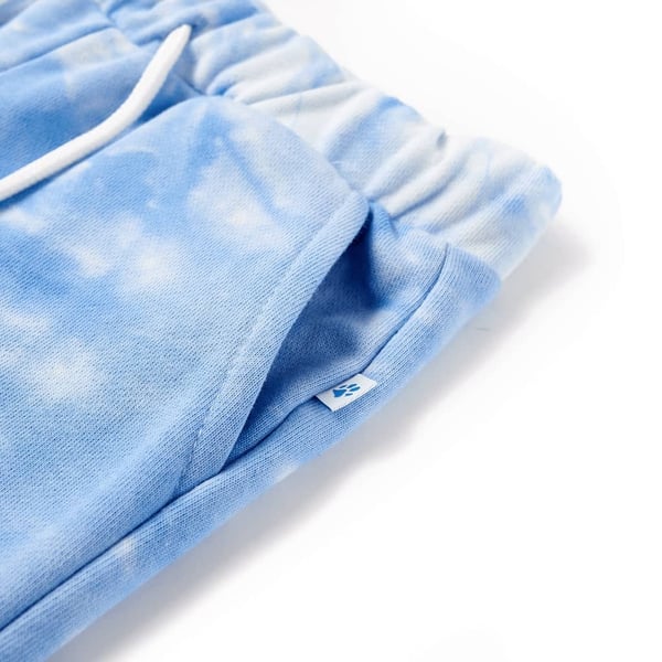 vidaXL Barneshorts med snor myk blå 116