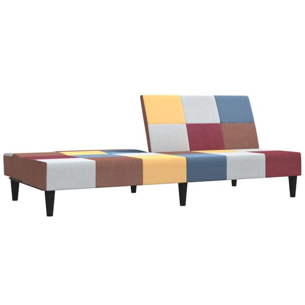 vidaXL 2-personers sovesofa stof