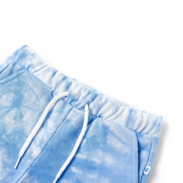 vidaXL Barneshorts med snor myk blå 128