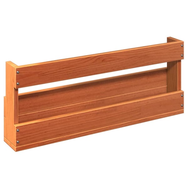 vidaXL skohylder til væg 2 stk. 59x8,5x23,5 cm massivt fyrretræ