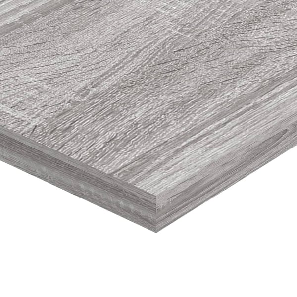vidaXL væghylder 4 stk. 80x20x1,5 cm konstrueret træ grå sonoma-eg