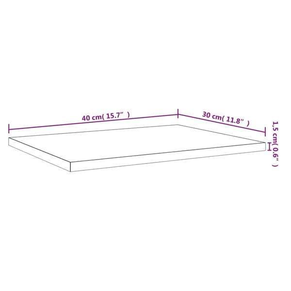 vidaXL væghylder 4 stk. 40x30x1,5 cm konstrueret træ grå sonoma-eg