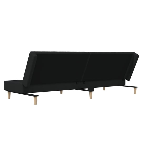 vidaXL 2-personers sovesofa stof sort