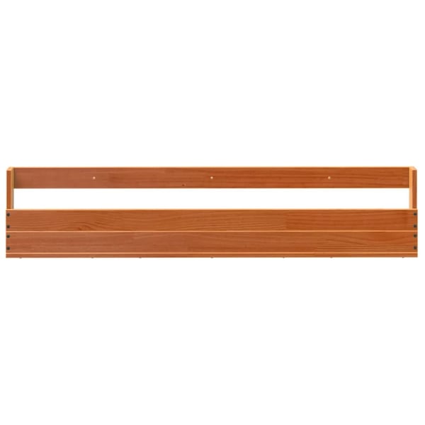 vidaXL skohylder til væg 2 stk. 110x8,5x23,5 cm massivt fyrretræ