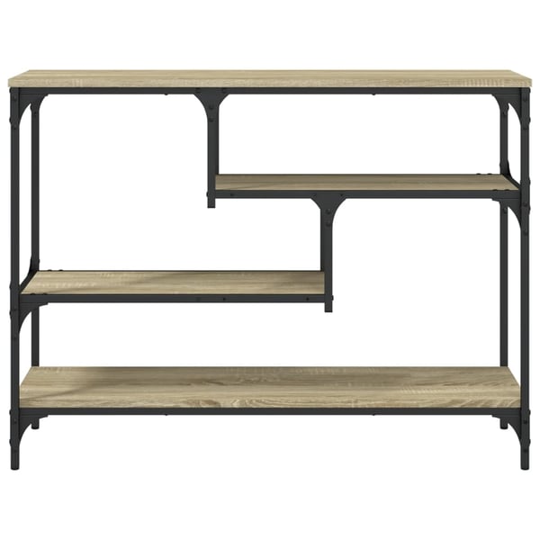 vidaXL konsolbord 100x30x75 cm konstrueret træ sonoma-eg
