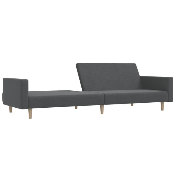vidaXL 2-personers sovesofa stof lysegrå