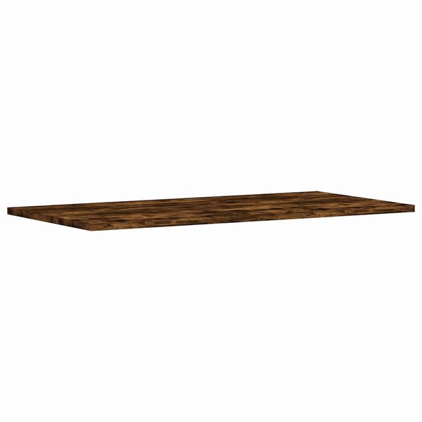 vidaXL væghylder 4 stk. 80x30x1,5 cm konstrueret træ røget egetræ