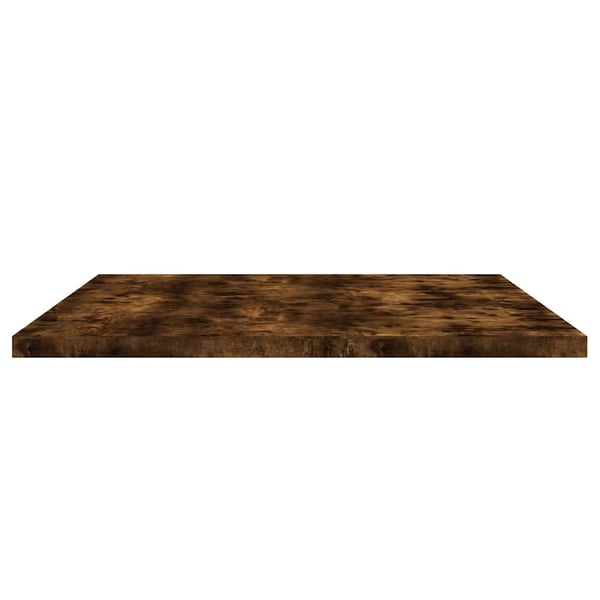 vidaXL væghylder 4 stk. 80x30x1,5 cm konstrueret træ røget egetræ