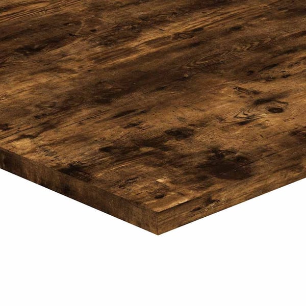 vidaXL væghylder 4 stk. 80x30x1,5 cm konstrueret træ røget egetræ