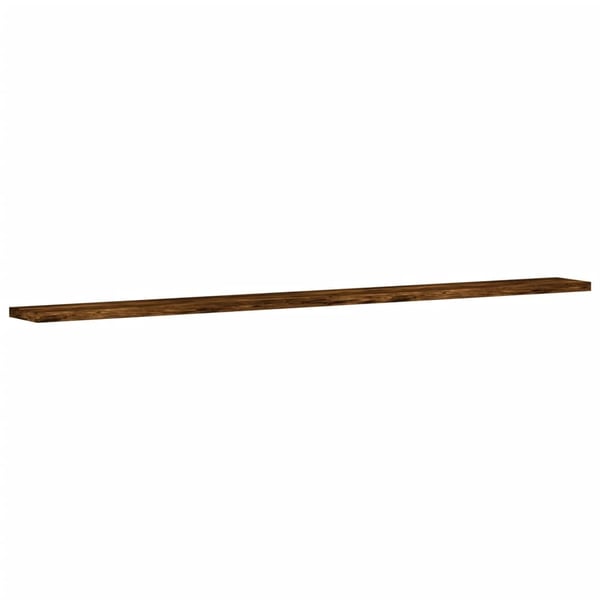 vidaXL Vegghyller 4 stk røkt eik 100x10x1,5 cm konstruert tre