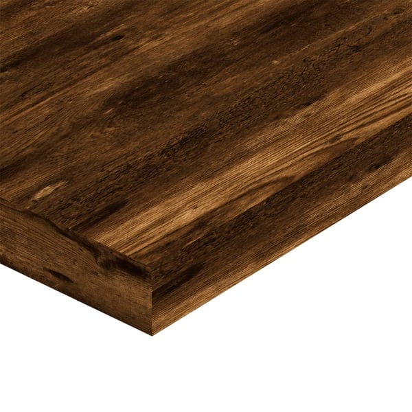 vidaXL Vegghyller 4 stk røkt eik 100x10x1,5 cm konstruert tre