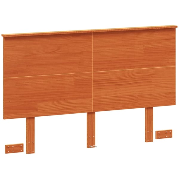 vidaXL Hodegavl voksbrun 120 cm heltre furu